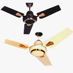 High Speed 24 inch almonard Ceiling Fans available in differnt colour like white, ivory, black & brown - Distributor & Dealer, Shital Electric & Co - Image